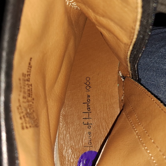 House of Harlow 1960 Tan Leather Interior New No Tag. Size 8 1/2 . - Picture 4 of 5